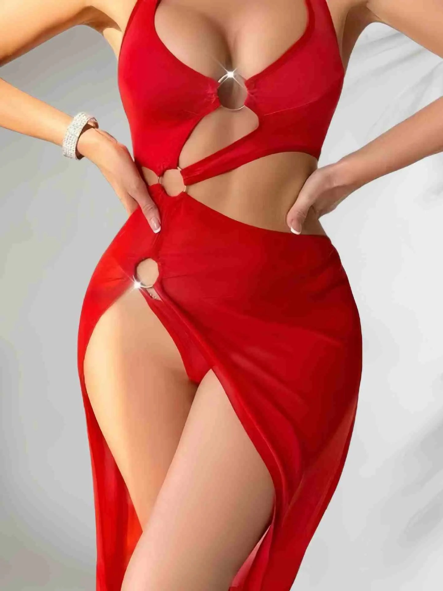 SIREN HALTER BIKINI丨RED